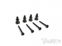 T-Work's Hard Coated 7075-T6 Alum. Shock Standoffs For Mugen Seiki